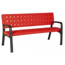 BANCO MODO POLIETILENO C-106 PLAST ROJO