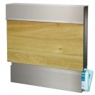 ARCAS OLLE   BX-112C - BUZÓN EXTERIOR ACERO  INOX COMBINADO CON MADERA.