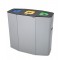 algru_cervic_papelera_Munich_inox_3_residuos_trampilla_autocierre